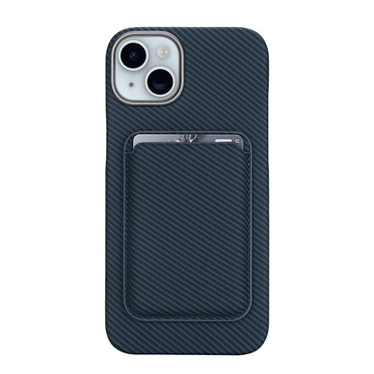 Carbon Fiber Magnetic Card Wallet Case for iPhone
