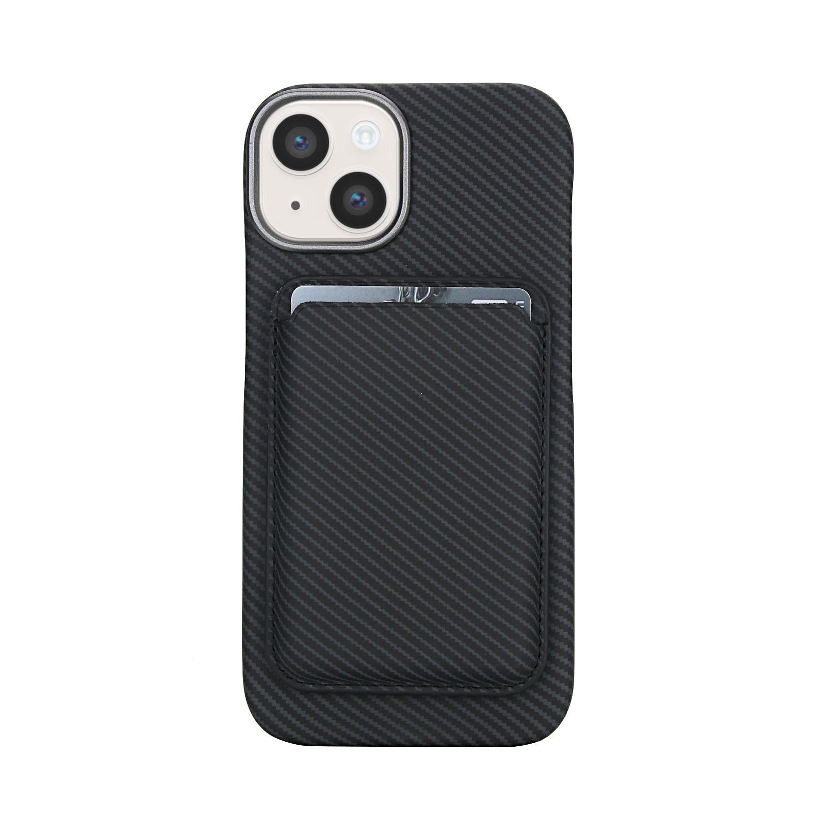 Carbon Fiber Magnetic Card Wallet Case for iPhone