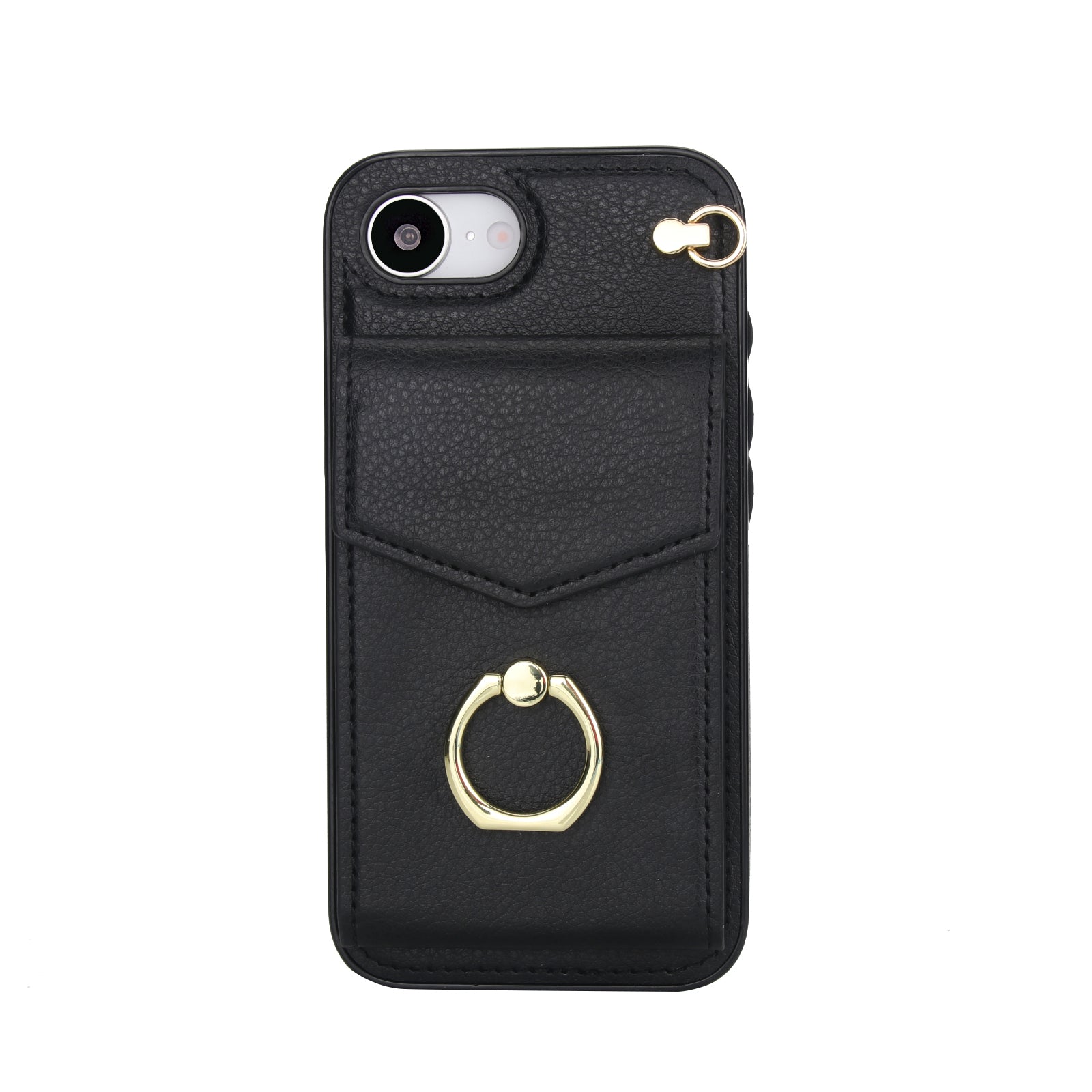 Chic Accordion Wallet & Ring Grip iPhone Case