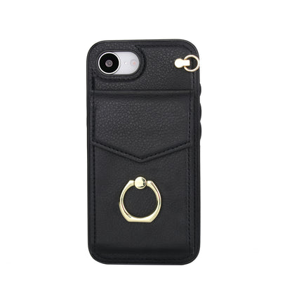 Chic Accordion Wallet & Ring Grip iPhone Case