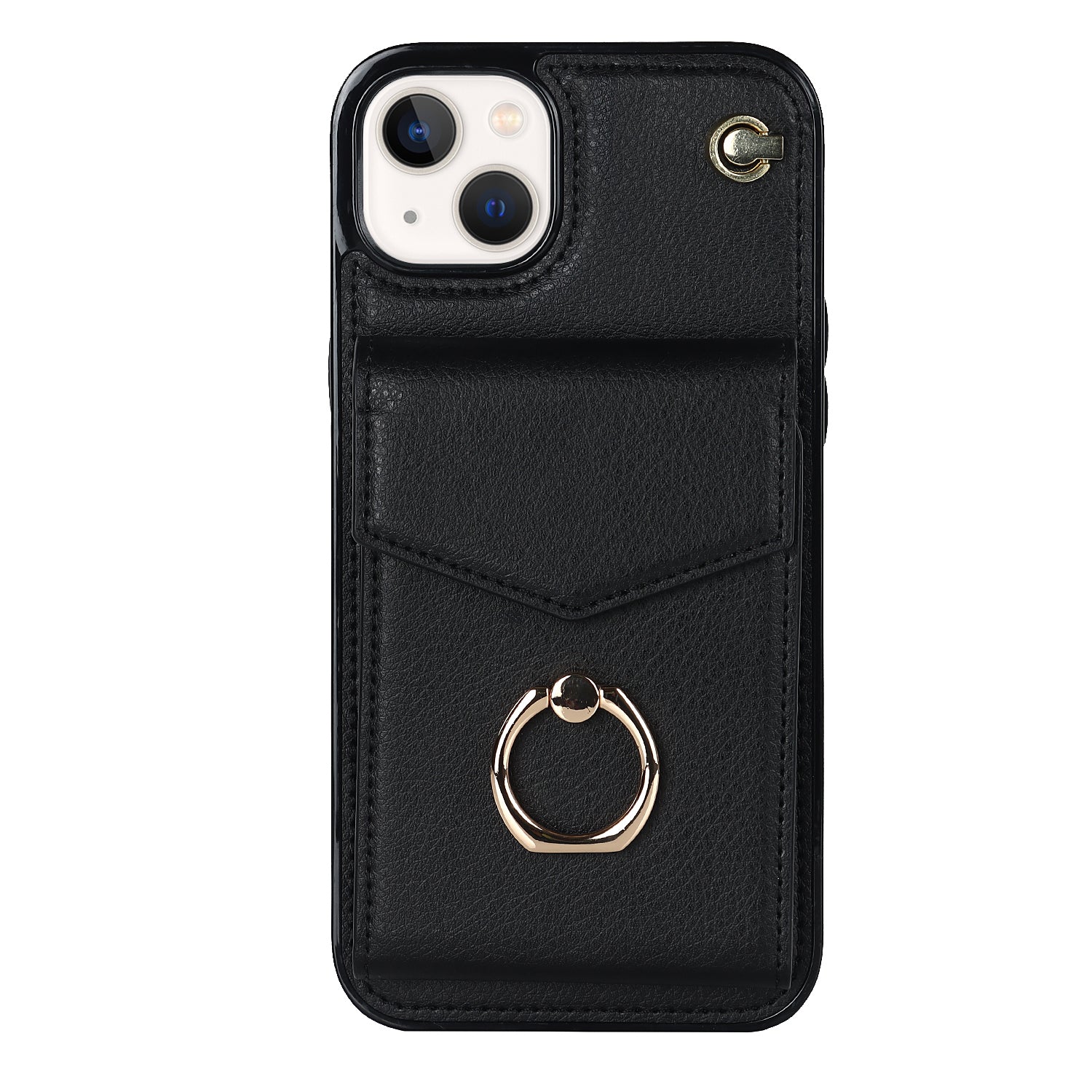 Chic Accordion Wallet & Ring Grip iPhone Case