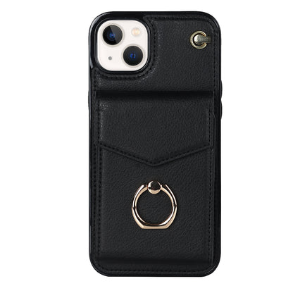 Chic Accordion Wallet & Ring Grip iPhone Case