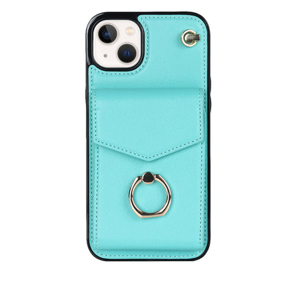 Chic Accordion Wallet & Ring Grip iPhone Case