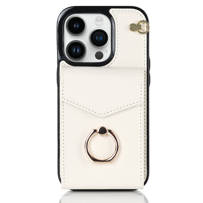 Chic Accordion Wallet & Ring Grip iPhone Case