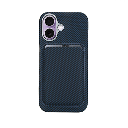 Carbon Fiber Magnetic Card Wallet Case for iPhone