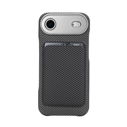 Carbon Fiber Magnetic Card Wallet Case for iPhone