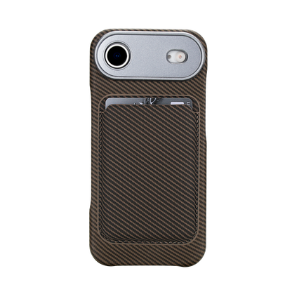 Carbon Fiber Magnetic Card Wallet Case for iPhone