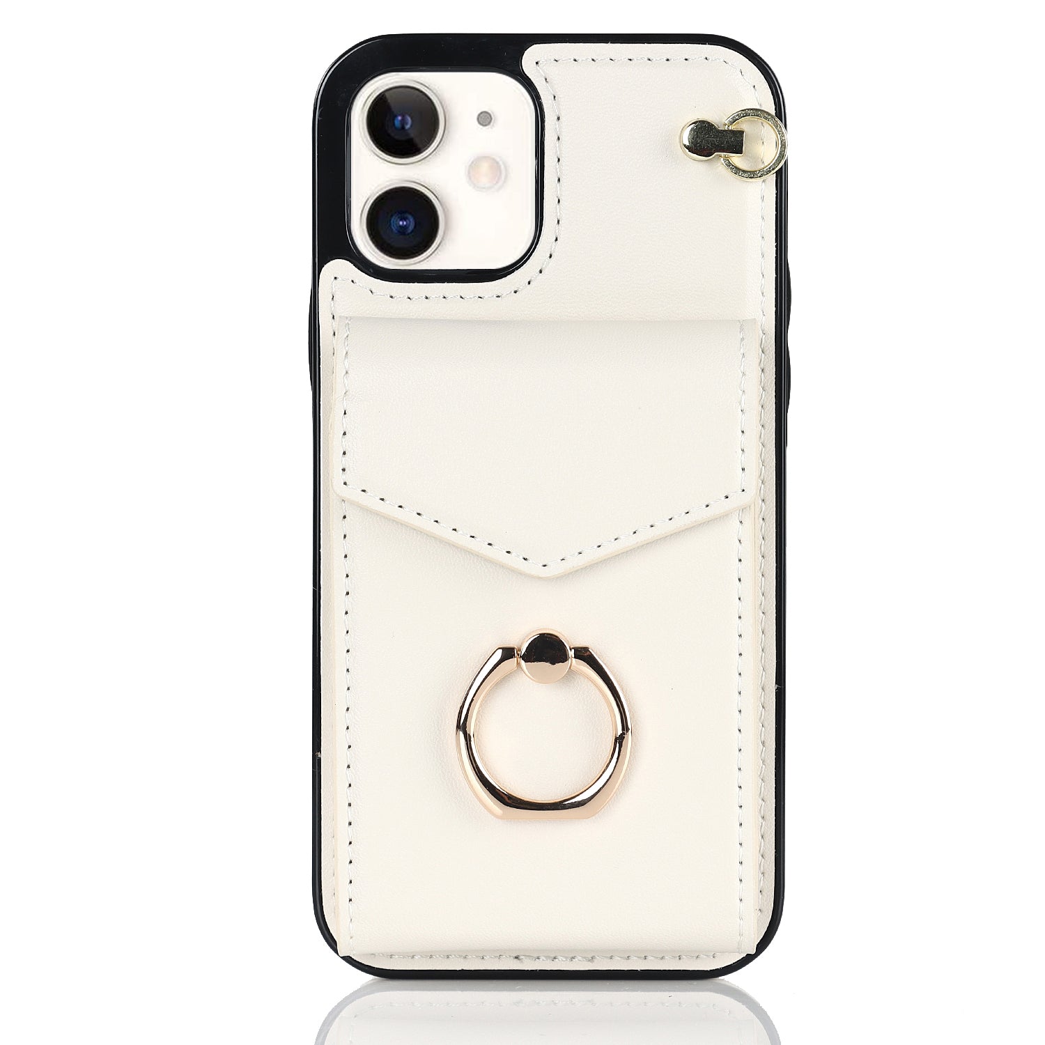 Chic Accordion Wallet & Ring Grip iPhone Case