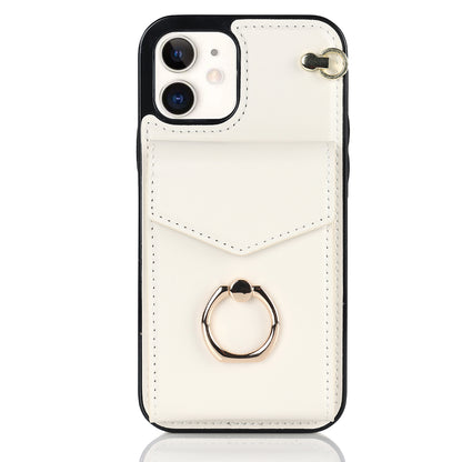 Chic Accordion Wallet & Ring Grip iPhone Case