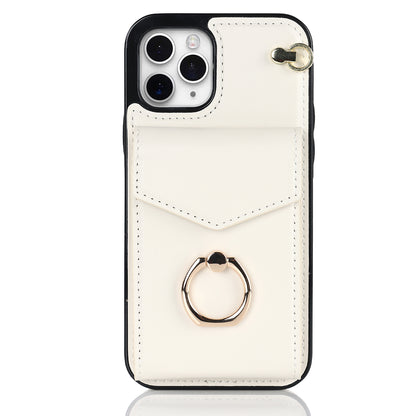 Chic Accordion Wallet & Ring Grip iPhone Case