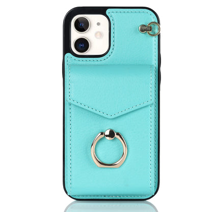 Chic Accordion Wallet & Ring Grip iPhone Case
