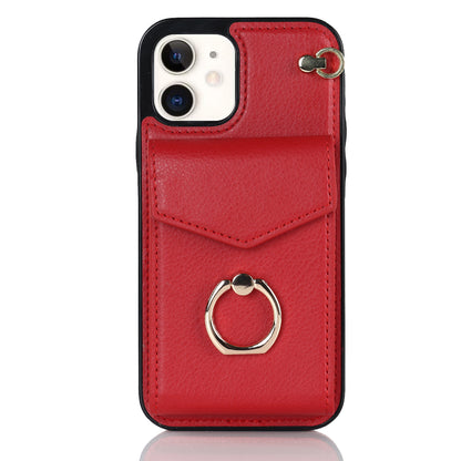 Chic Accordion Wallet & Ring Grip iPhone Case