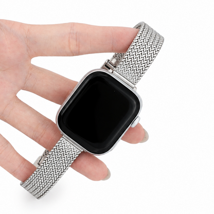Milanese Weave Magnetic Folding Clasp Apple Watch Band