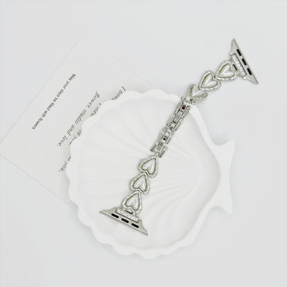 Heart Pearl-Link Band for Apple Watch