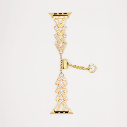 Heart Bracelet Band with Hollow Charm for Apple Watch