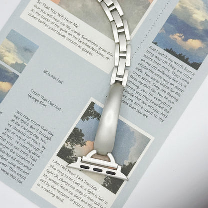 Silver Cuff Bracelet Band for Apple Watch