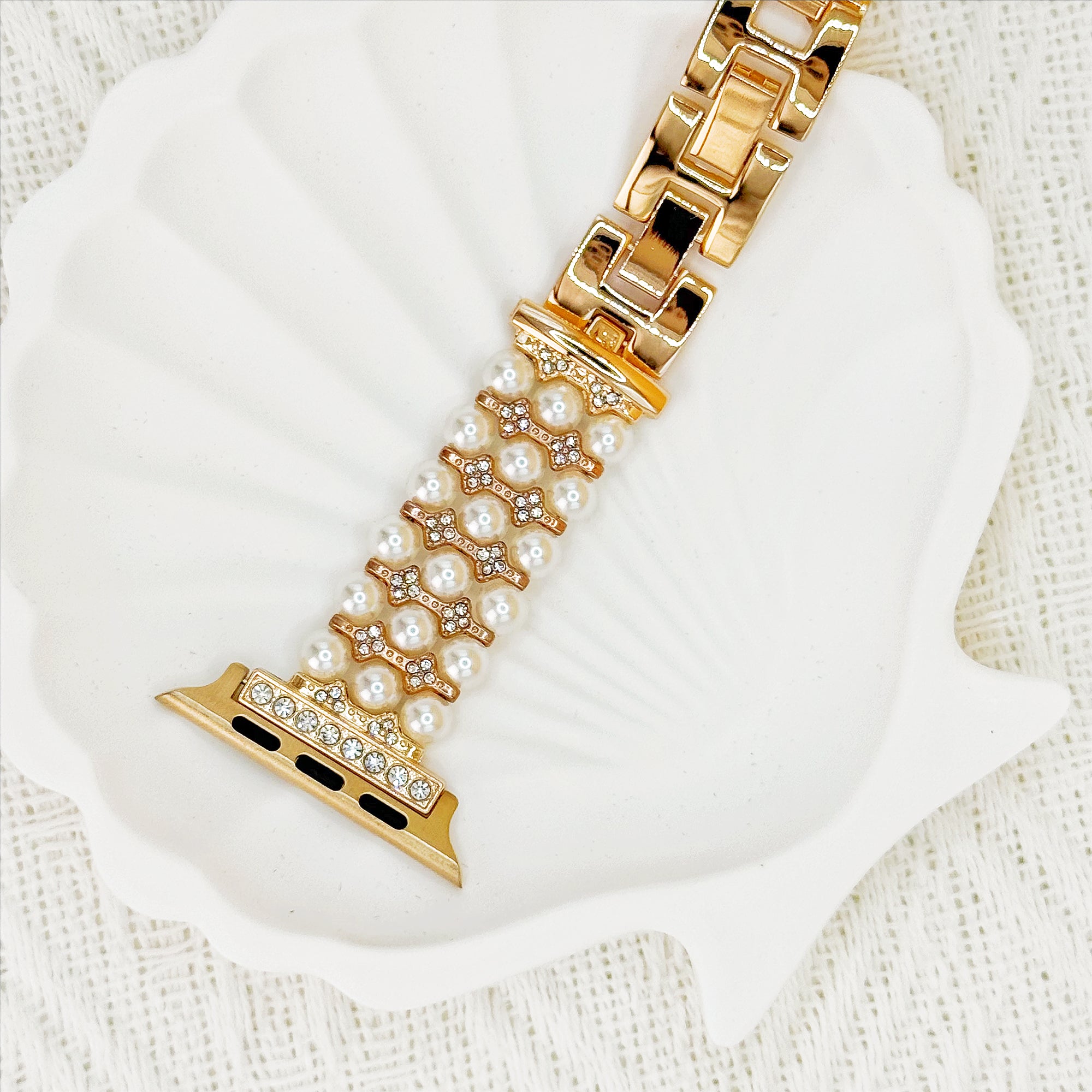 Triple-Pearl Bracelet Band for Apple Watch