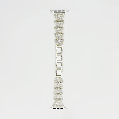 Sparkling Heart Chain Band for Apple Watch