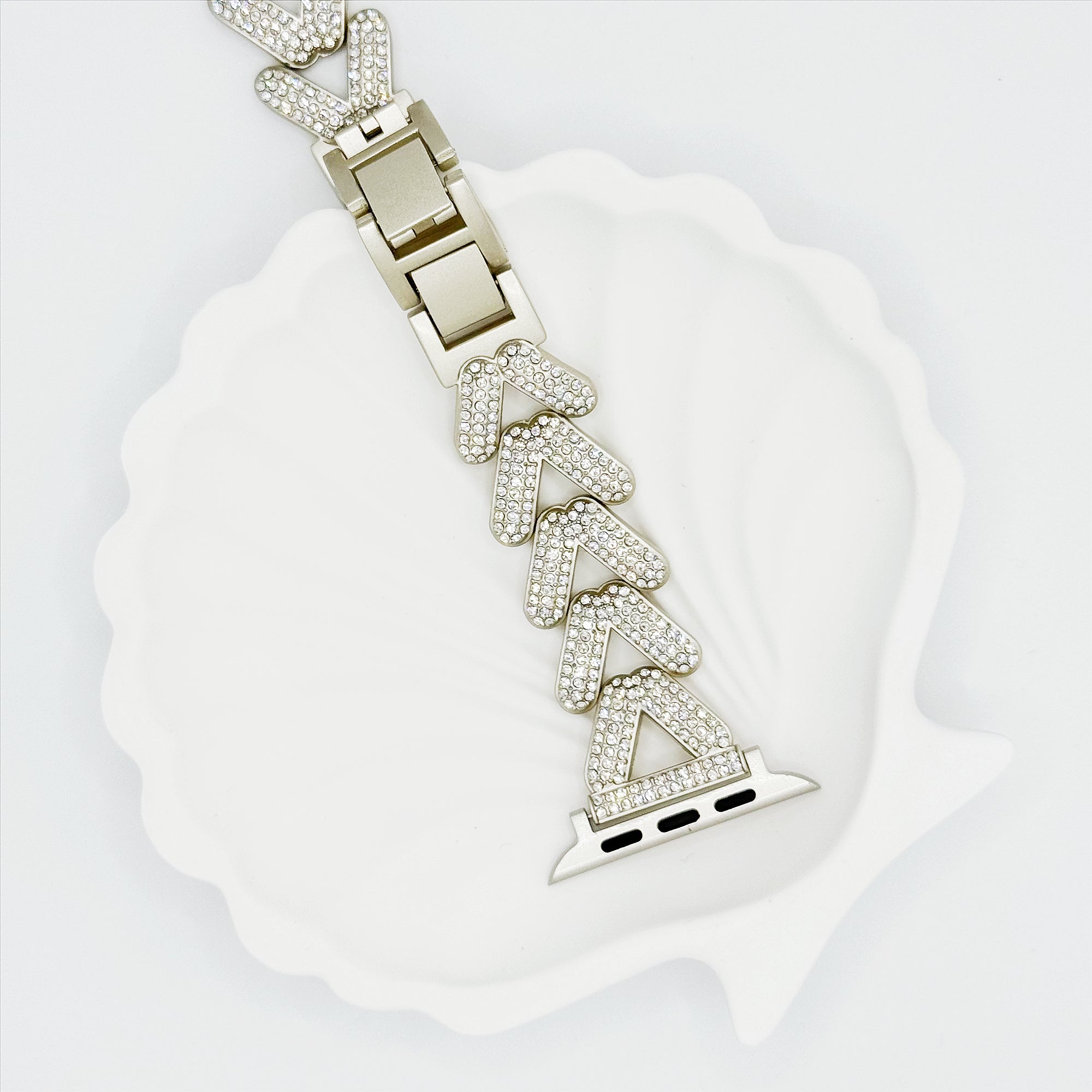 Sparkling Heart Chain Band for Apple Watch