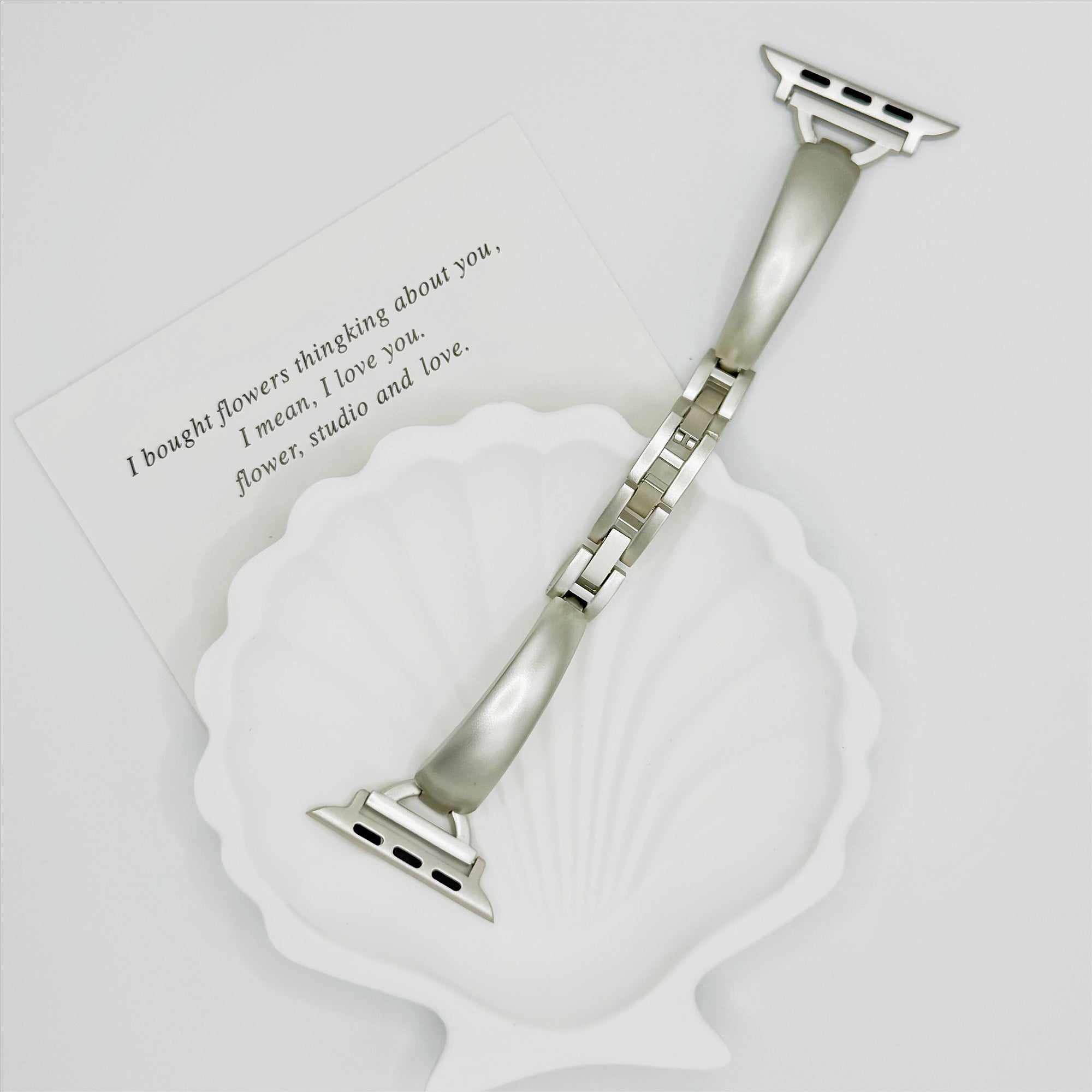 Silver Cuff Bracelet Band for Apple Watch