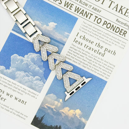 Sparkling Heart Chain Band for Apple Watch