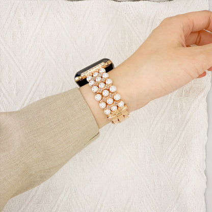 Triple-Pearl Bracelet Band for Apple Watch