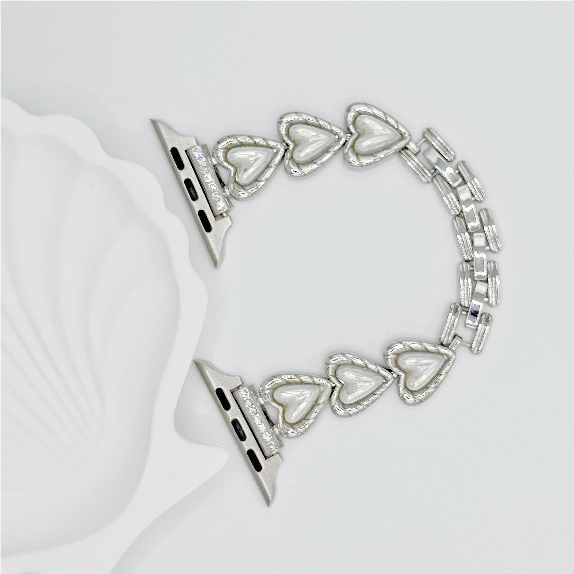 Heart Pearl-Link Band for Apple Watch