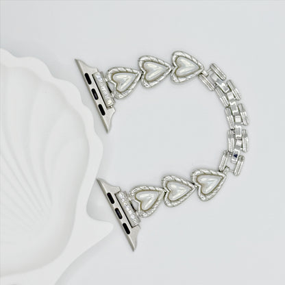Heart Pearl-Link Band for Apple Watch